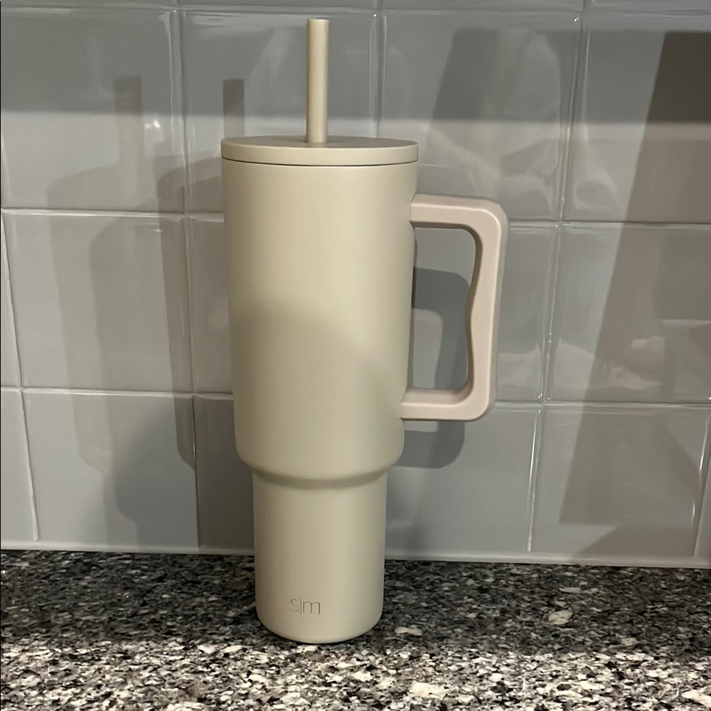 Simple Modern 40oz Beige Tumbler